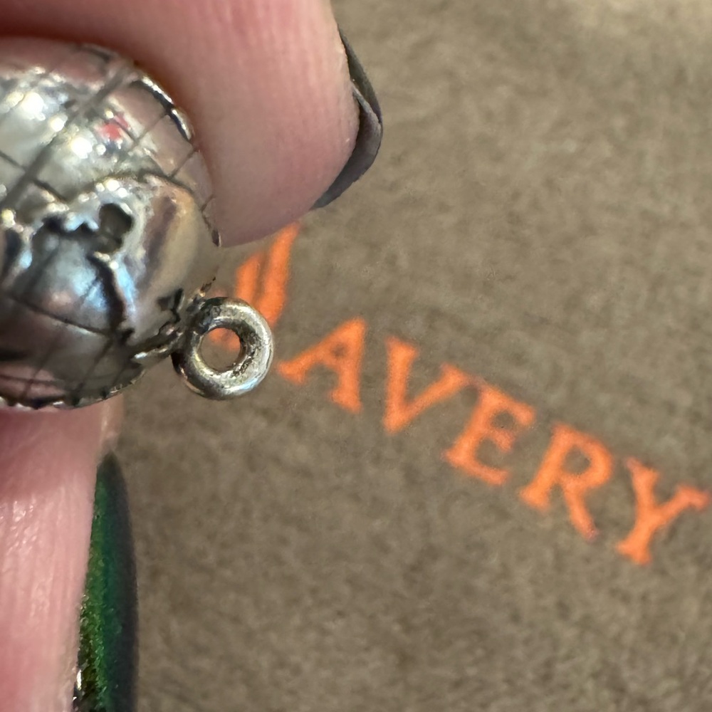 James Avery Sterling Silver Earth Charm - Picture 7 of 8